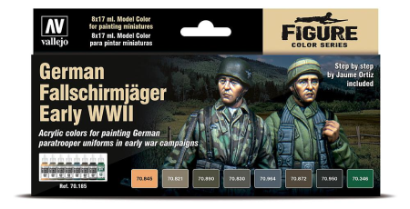 Colour Set German Fallschirmj&#228;ger Early WWII