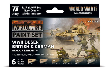 Color-Set, German&amp;Britisch Infantry, Dessert