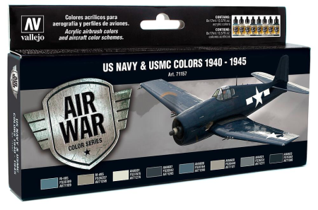 Farb-Set, USA Flugzeuge WWII,