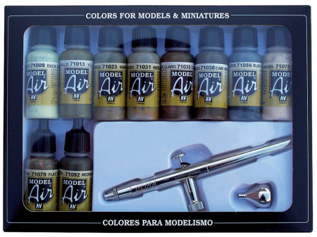 Camouflage colors + airbrush, 17 ml