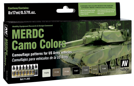 Farb-Set, US Army MERDC Tarnu