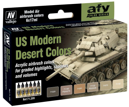 Farb-Set, Moderne US-Wüstenfa