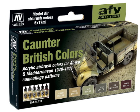 Color Set British Camouflage, Africa &amp; Mediter.