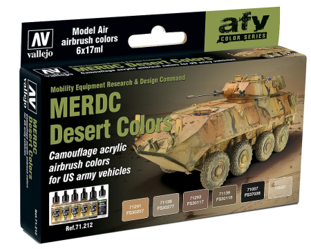 Colour Set MERDC Desert Camouflage US Army