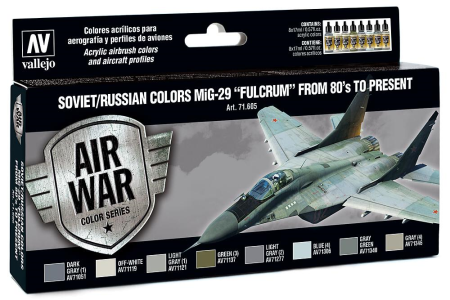 Farb-Set, MiG-29 Fulcrum, 8 x