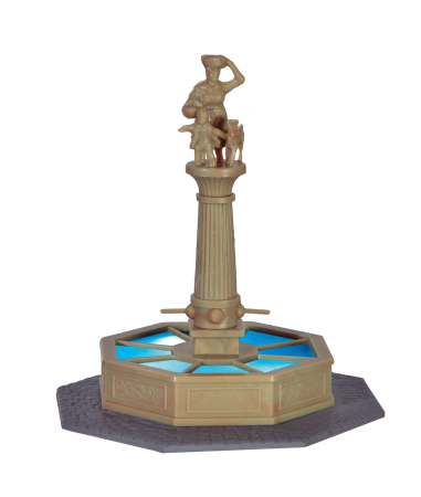 H0 Brunnen mit LED Beleuchtun