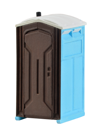 H0 Baustellen-Toilette, bew.