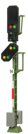 H0 Blocksignal mit Vorsignal