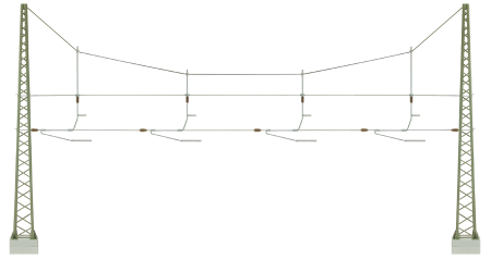 N Quertragwerk ueber 4Gleise