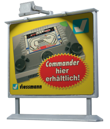 H0 Werbetafel m. LED-Beleucht