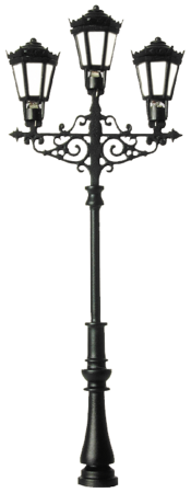 H0 Gaslaterne dreifl. LED