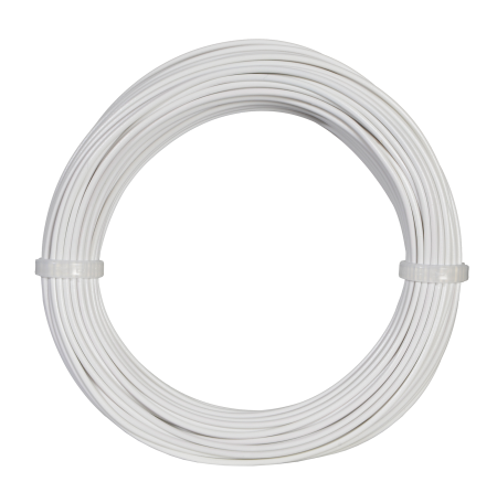 Kabelring, 0,14mm, wei&#223;, 10 m