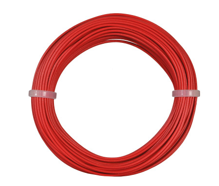 Kabelring, 0,14 mm², rot, 10m