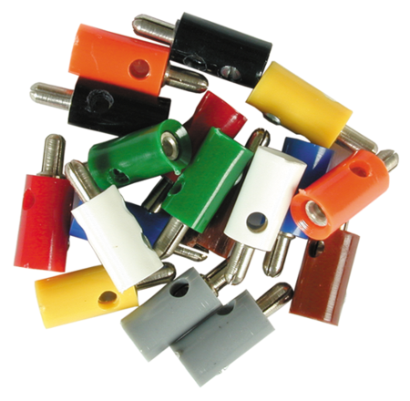 Querlochstecker weiß, 10 Stue