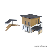 H0 Kubushaus Saskia mit Carport