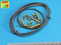 1/16 Tow cables &amp; track cable with brackets used on Tiger I, King Tiger &amp; Panther