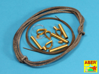 1/16 Tow cables &amp; track cable with brackets used on Tiger I, King Tiger &amp; Panther