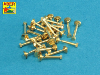 1/16 Turned imitation of Hexagonal bolts 1,6 x  6,0 mm x 25 pcs.