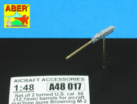 1/48 2 standard barrels for aircraft Browning M2