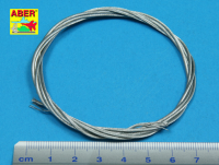 Stainess steel towing cables o 1,3 mm, 1m long