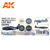WWII US Navy &amp; USMC Aircraft Late War Colors SET3G