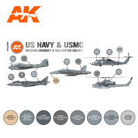 US Navy &amp; USMC Modern Aircraft &amp; Helicopter SET 3G