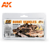 BURNT VEHICLES SET