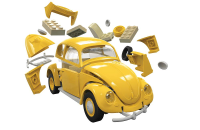 QUICKBUILD VW K&#228;fer, gelb