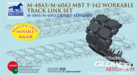 1/35US M-48A5/M-60A3 MBT T-142 Workable Trac