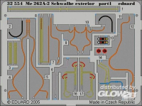 1/32Me 262A-2 Schwalbe  exterior f&amp;#252;r Trumpeter Bausatz