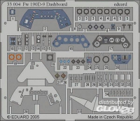 1/32Fw 190D-9 dashboard f&#252;r Hasegawa Bausatz