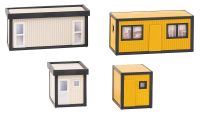 H0 4 Baucontainer, gelb-schwarz /