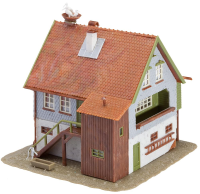 H0 Haus mit Storchennest