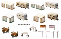 H0 Camping-Wohnwagen-Set