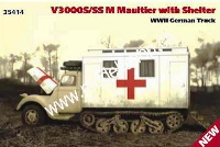 1/35 V3000 S/SS M Maultier with Ambulance-Shelter