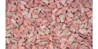 1/87 Ziegel rot mix vierfach 3000 St&amp;#252;ck