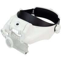 Kopfbandlupe Premium mit LED Licht (Batterie)