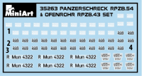 1/35 Panzerschreck RPzB.54 &amp; Ofenrohr RPzB.43 Set