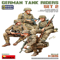 1/35 Dt.Panzerbesatzung sitzend m.Resin K&amp;#246;pfen