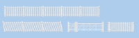 GWR Stn. Fencing, white (inc. gates &amp;amp; ramps)