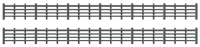Lineside Fencing, black (4 bar)