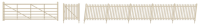 SR Precast Concrete Pale Fencing (gates &amp; ramps)