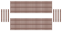 Wooden fencing