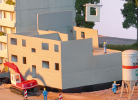 H0 Plattenbau Erg&#228;nzungs-Set 2 Ebenen