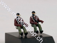 1/72 US pilots seated in a/c (50&amp;#39;) - 2 figures