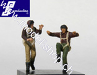 1/72 US pilots standing (WW2) - 2 figures