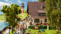 H0 L-C Wirtshaus mit Biergarten