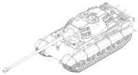 1/72 K&#246;nigstiger mit 105mm kW