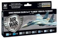 Color Set, SU 27 Flanker, 8x17 ml