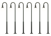 H0 Bogenleuchte 5 + 1 LED